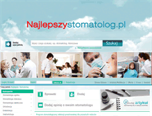 Tablet Screenshot of najlepszystomatolog.pl
